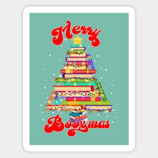 Merry Booxmas-Teachers, Students,Book Lovers, Christmas Magnet